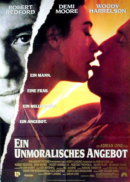 Ein unmoralisches Angebot : Kinoposter