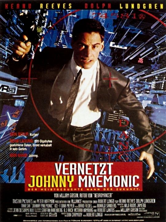 Vernetzt - Johnny Mnemonic : Kinoposter