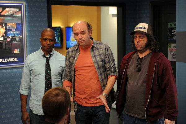 30 Rock : Bild Keith Powell, Scott Adsit, Judah Friedlander