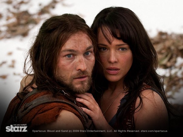 Bild Andy Whitfield, Erin Cummings