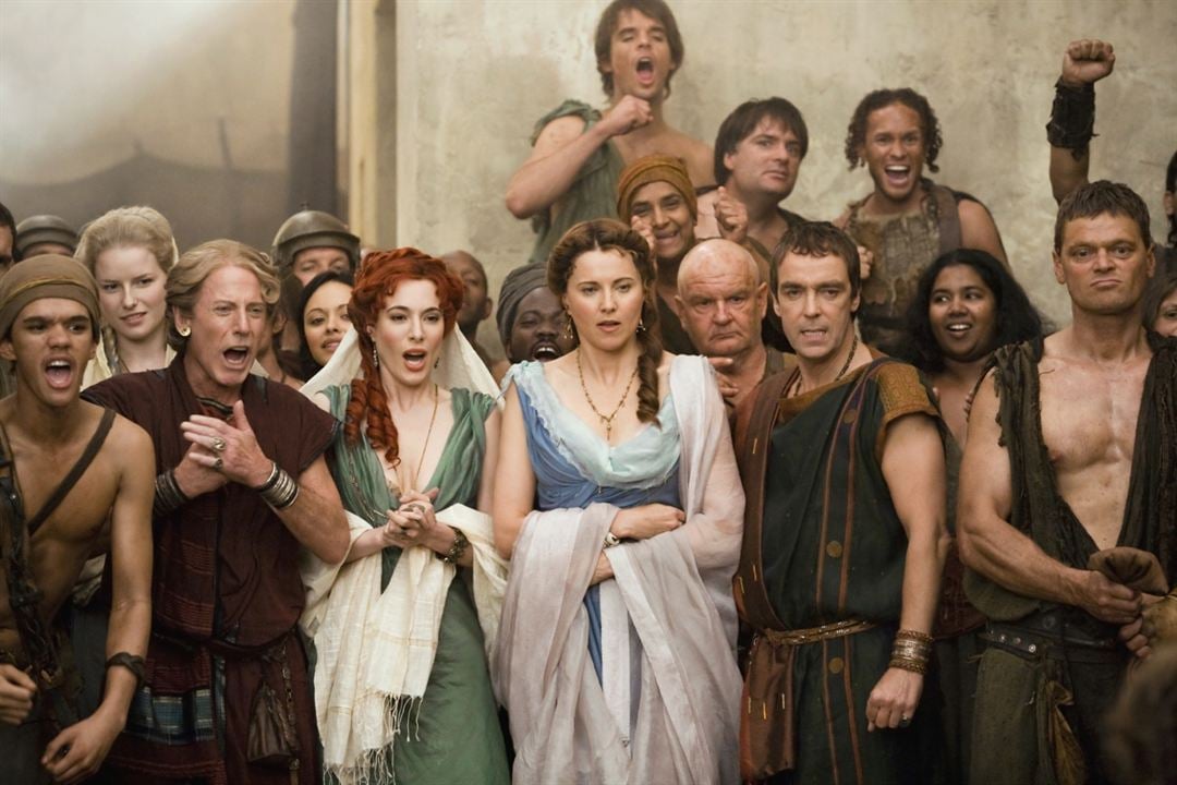 Spartacus: Gods of the Arena : Bild Jaime Murray, John Hannah, Lucy Lawless