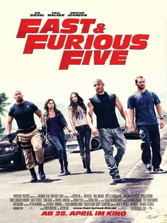 Fast & Furious Five : Kinoposter