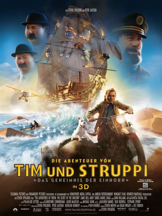 Die Abenteuer von Tim und Struppi - Das Geheimnis der "Einhorn" : Kinoposter