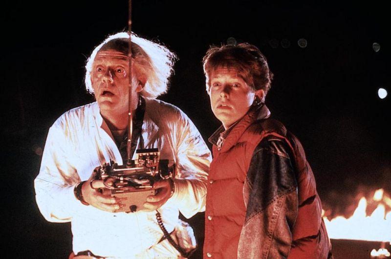 Zurück in die Zukunft : Bild Christopher Lloyd, Michael J. Fox