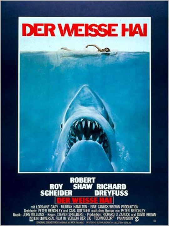 Der weiße Hai : Kinoposter