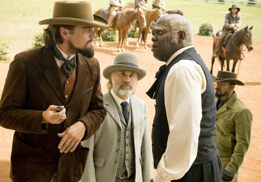 Django Unchained : Bild Christoph Waltz, Leonardo DiCaprio, Samuel L. Jackson