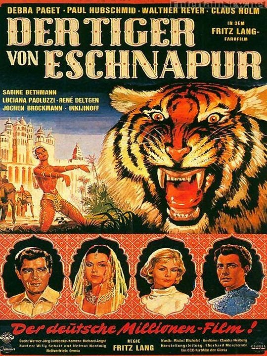 Der Tiger von Eschnapur : Kinoposter