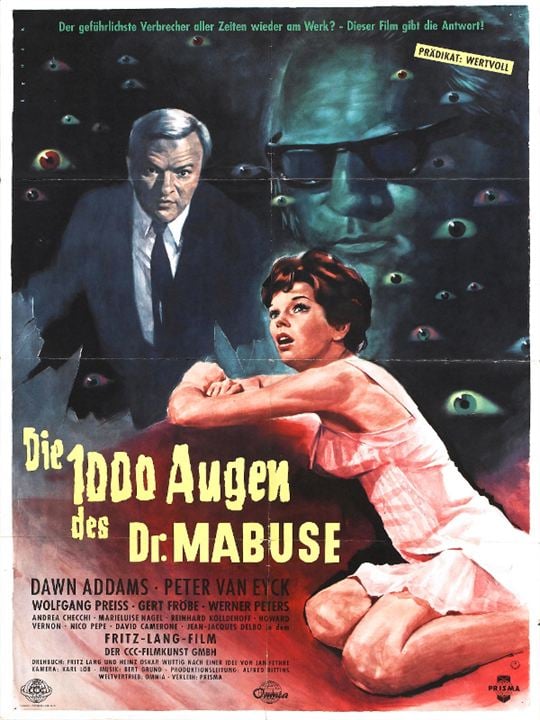 Die 1000 Augen des Dr. Mabuse : Kinoposter