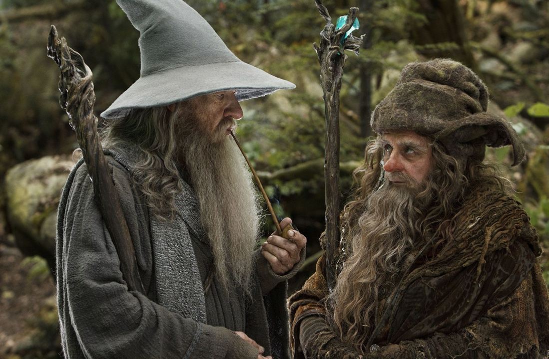 Der Hobbit: Eine unerwartete Reise : Bild Ian McKellen, Sylvester McCoy