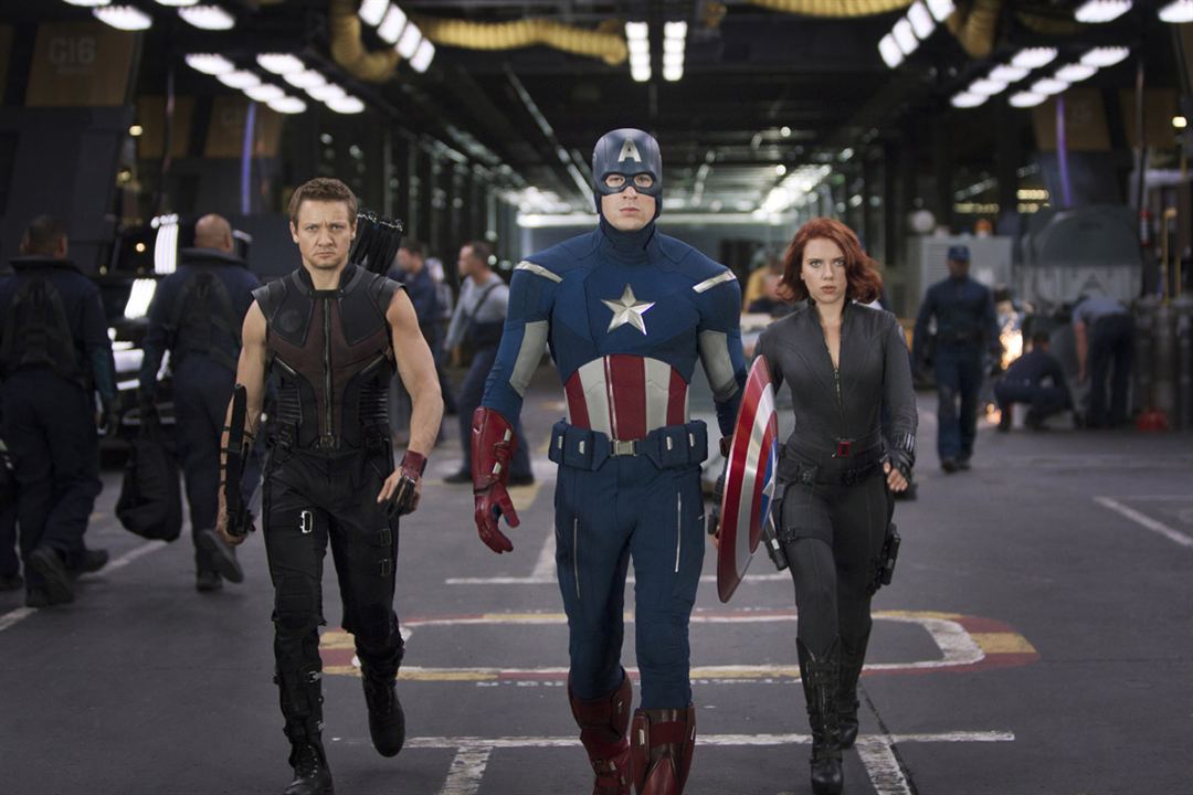 Marvel's The Avengers : Bild Scarlett Johansson, Jeremy Renner, Chris Evans