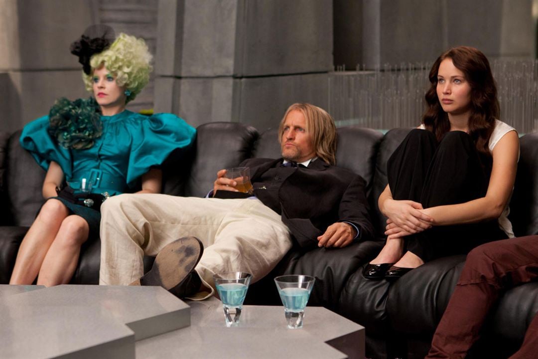 Die Tribute von Panem - The Hunger Games : Bild Woody Harrelson, Jennifer Lawrence, Elizabeth Banks