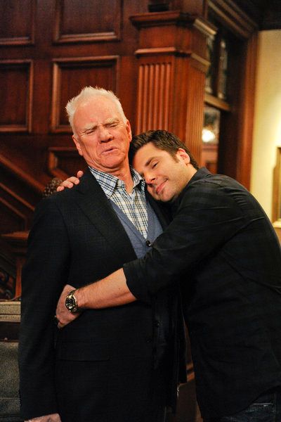 Psych : Bild Malcolm McDowell, James Roday Rodriguez