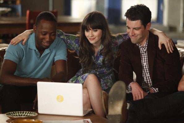 New Girl : Bild Max Greenfield, Zooey Deschanel, Lamorne Morris