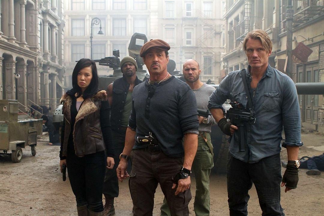 The Expendables 2 - Back for War : Bild Yu Nan, Dolph Lundgren, Randy Couture, Sylvester Stallone, Terry Crews