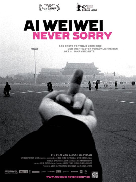 Ai Weiwei: Never Sorry : Kinoposter