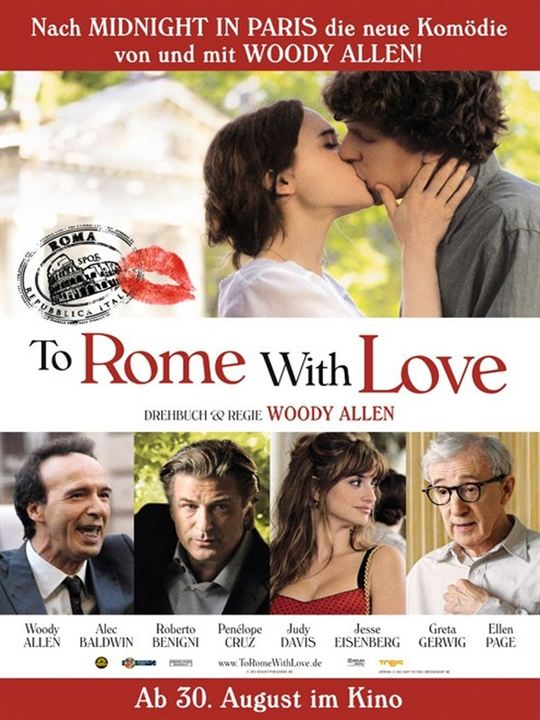 To Rome with Love : Kinoposter