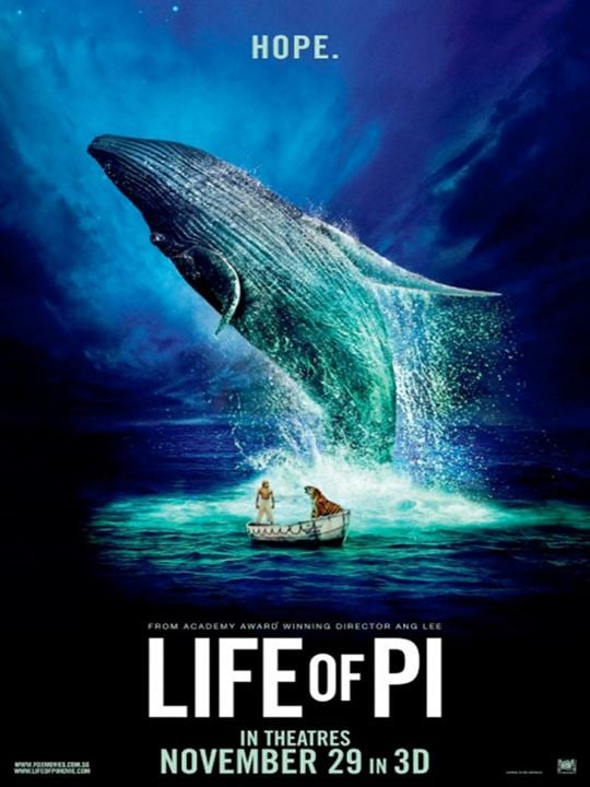 Life of Pi: Schiffbruch mit Tiger : Kinoposter