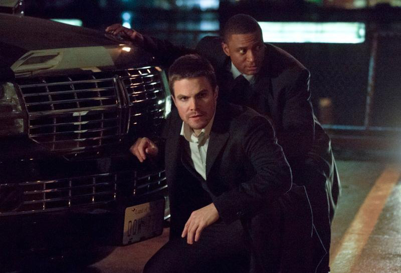 Arrow : Bild Stephen Amell, David Ramsey