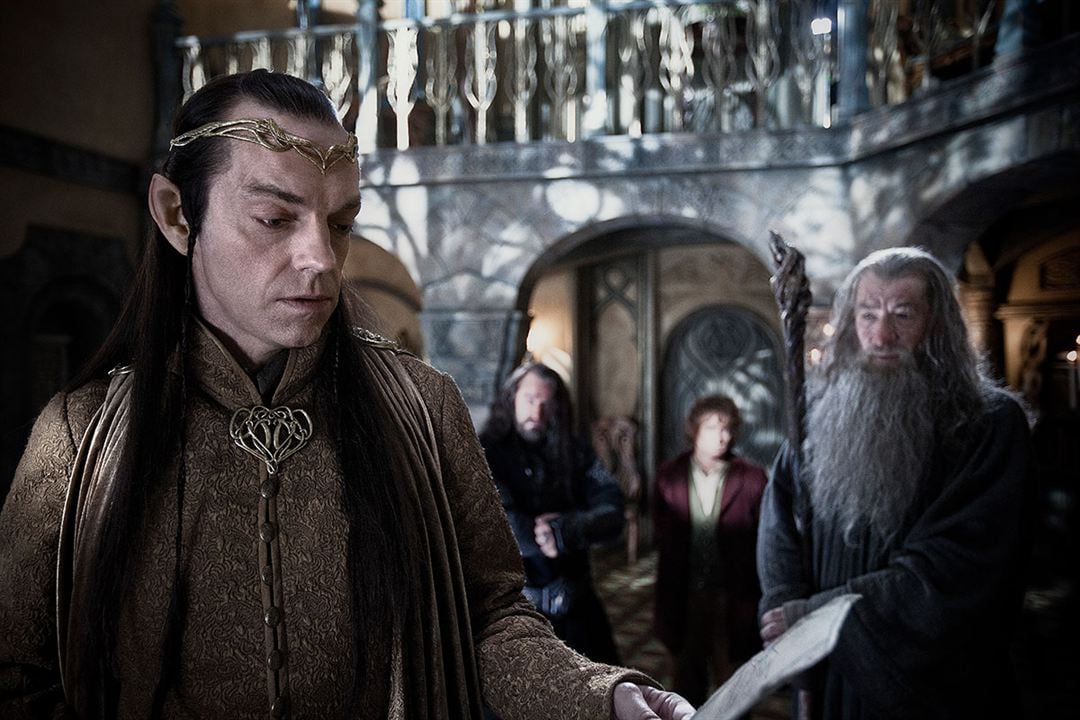 Der Hobbit: Eine unerwartete Reise : Bild Hugo Weaving, Ian McKellen