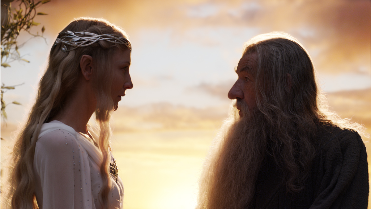 Der Hobbit: Eine unerwartete Reise : Bild Cate Blanchett, Ian McKellen