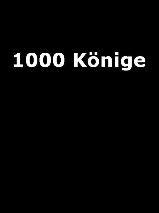 1000 Könige : Kinoposter