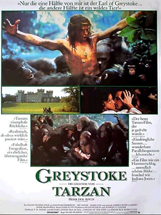 Greystoke - Die Legende von Tarzan, Herr der Affen : Kinoposter