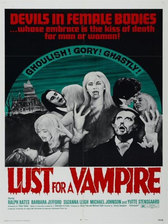 Nur Vampire küssen blutig : Kinoposter