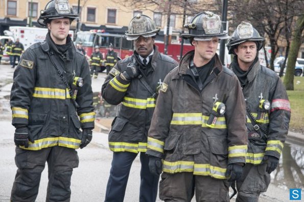 Chicago Fire : Bild Jesse Spencer, Shane McRae, Taylor Kinney, Eamonn Walker