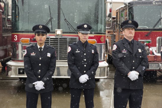 Chicago Fire : Bild Christian Stolte, Monica Raymund, Lauren German