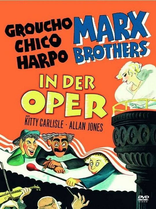 Die Marx Brothers in der Oper : Kinoposter