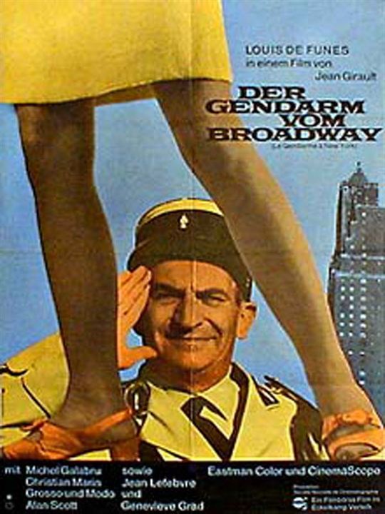 Der Gendarm vom Broadway : Kinoposter