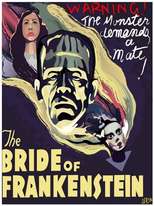Frankensteins Braut : Kinoposter