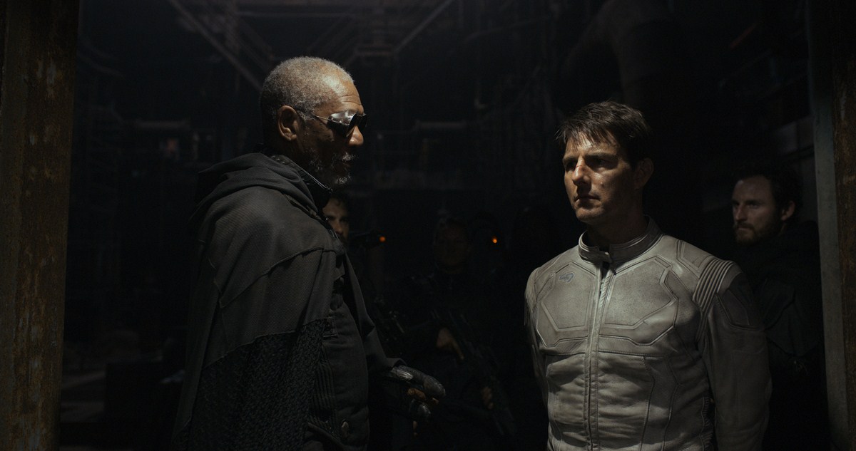 Oblivion : Bild Tom Cruise, Morgan Freeman