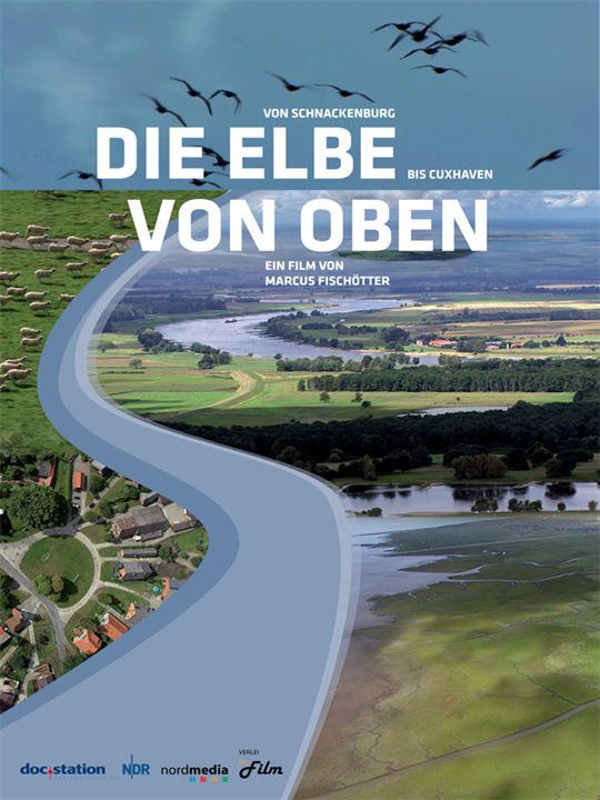 Die Elbe von oben : Kinoposter