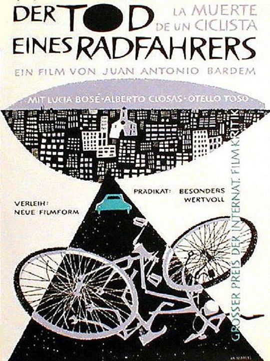 Der Tod eines Radfahrers : Kinoposter