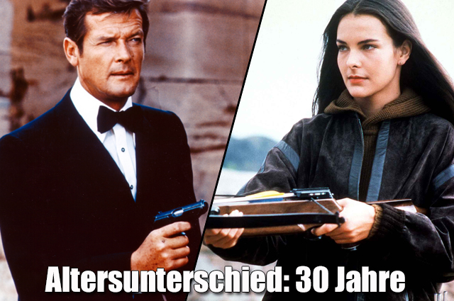 Roger Moore und Carole Bouquet in „James Bond 007 - In tödlicher Mission“
