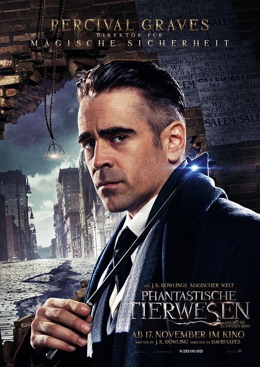 Phantastische Tierwesen Und Wo Sie Zu Finden Sind Das Sind Die Hauptfiguren Aus Dem Harry Potter Spin Off Colin Farrell In Phantastische Tierwesen Und Wo Sie Zu Finden Sind Das Ist Sein Graves