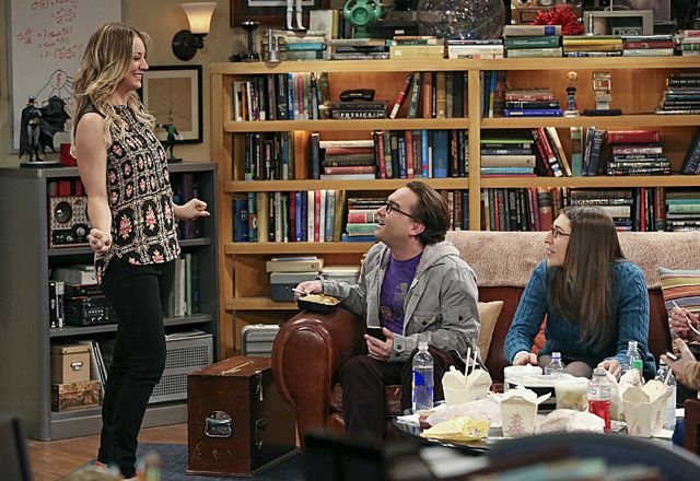 The Big Bang Theory : Bild Kaley Cuoco, Johnny Galecki, Mayim Bialik