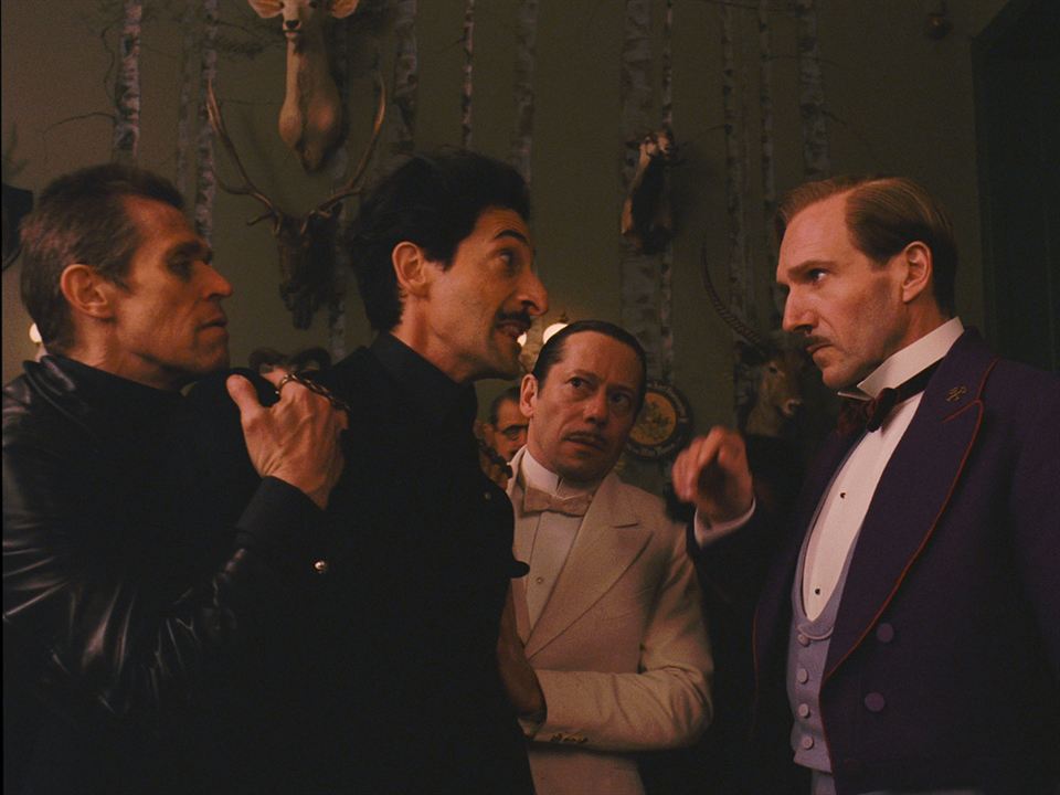 Grand Budapest Hotel : Bild Willem Dafoe, Ralph Fiennes, Mathieu Amalric, Adrien Brody