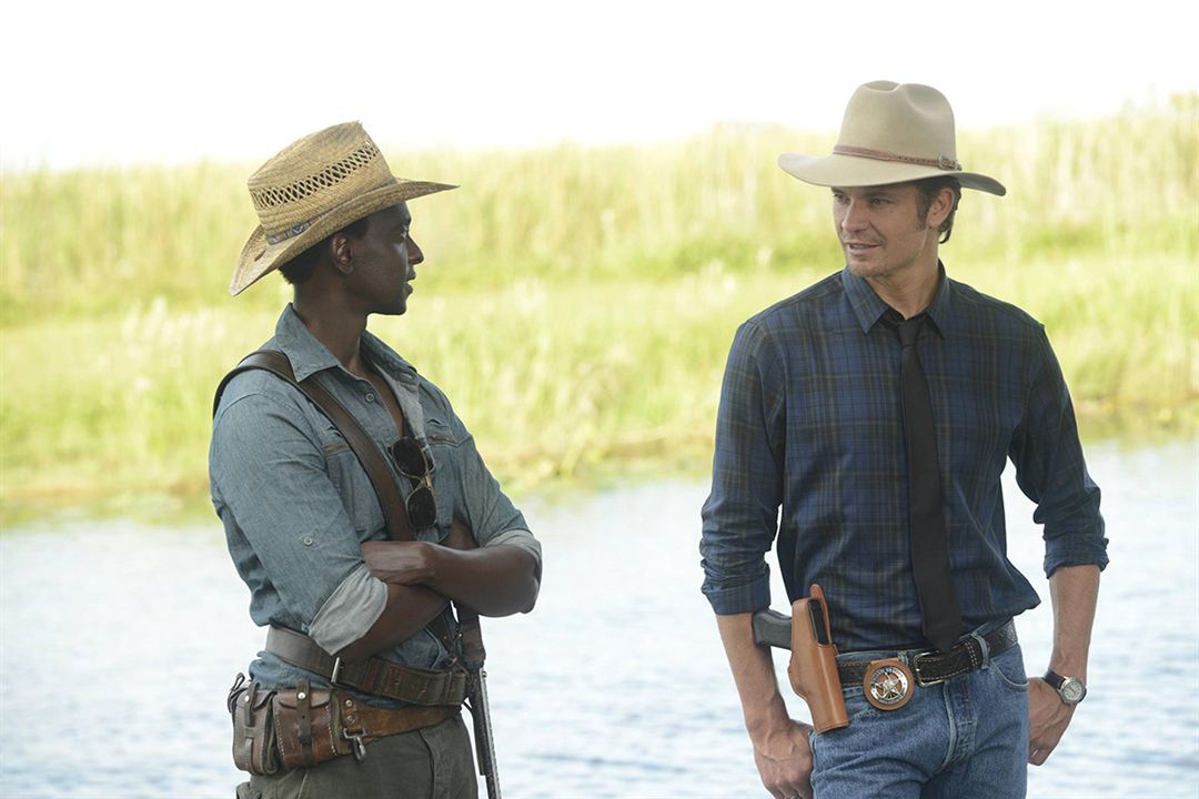 Justified : Bild Edi Gathegi, Timothy Olyphant