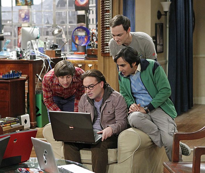 The Big Bang Theory : Bild Kunal Nayyar, Johnny Galecki, Simon Helberg, Jim Parsons