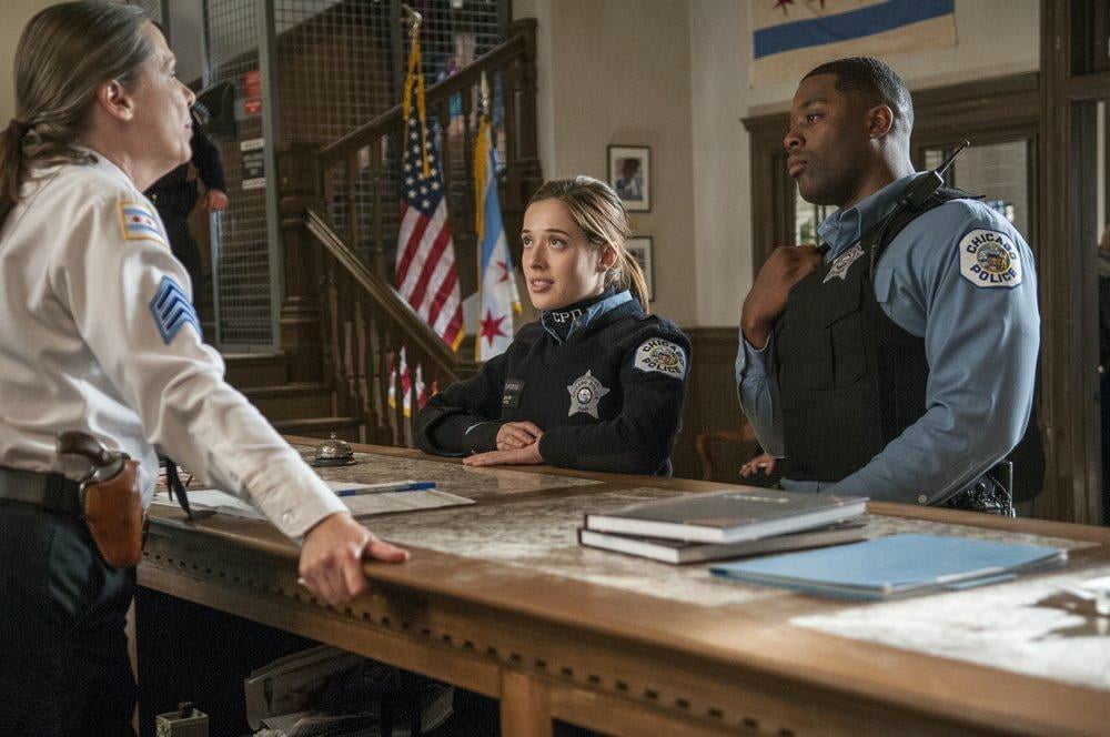 Chicago PD : Bild Amy Morton, LaRoyce Hawkins, Marina Squerciati