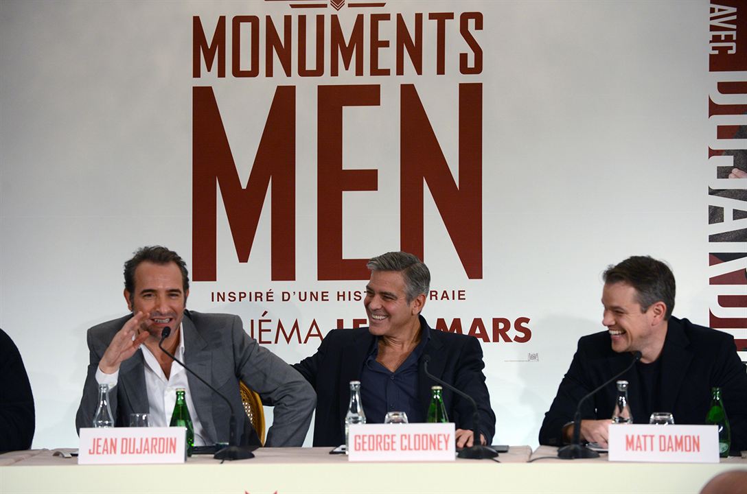 Monuments Men - Ungewöhnliche Helden : Vignette (magazine) Matt Damon, George Clooney, Jean Dujardin