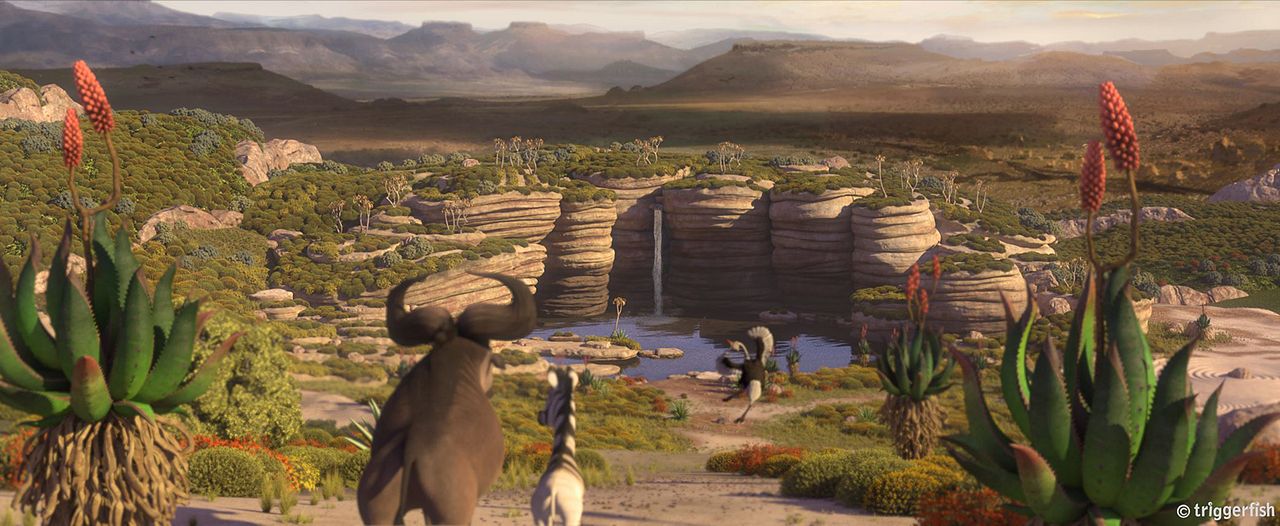 Khumba - Das Zebra ohne Streifen am Popo : Bild