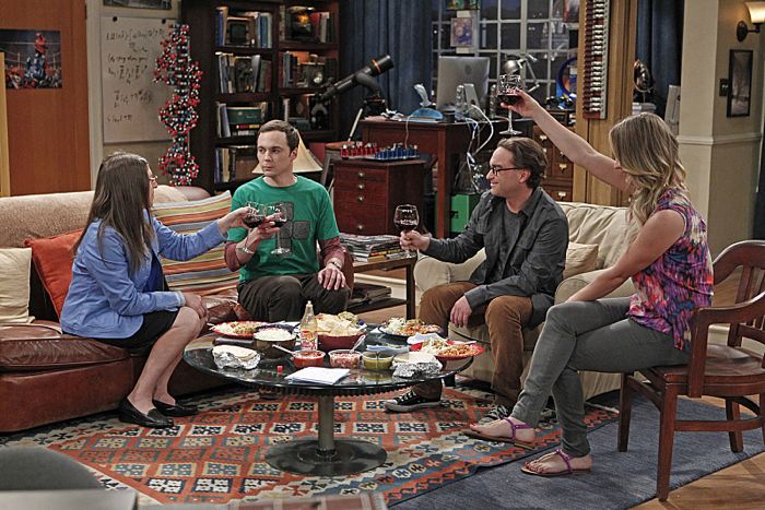 The Big Bang Theory : Bild Kaley Cuoco, Mayim Bialik, Jim Parsons, Johnny Galecki