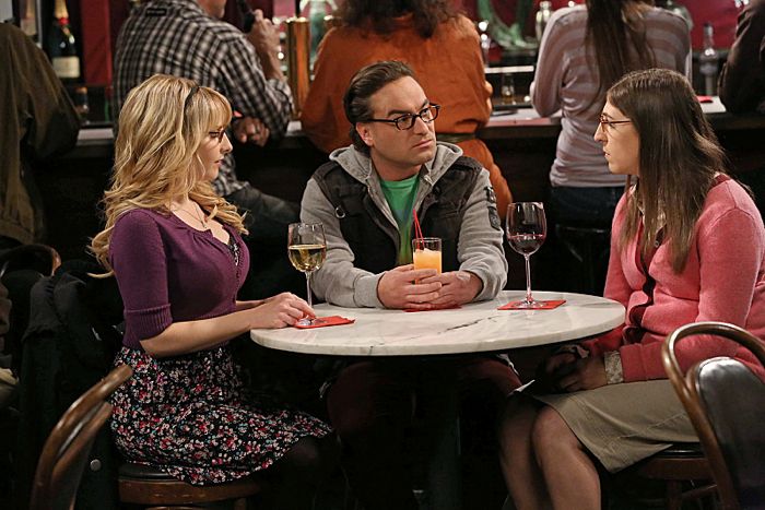 The Big Bang Theory : Bild Melissa Rauch, Johnny Galecki, Mayim Bialik