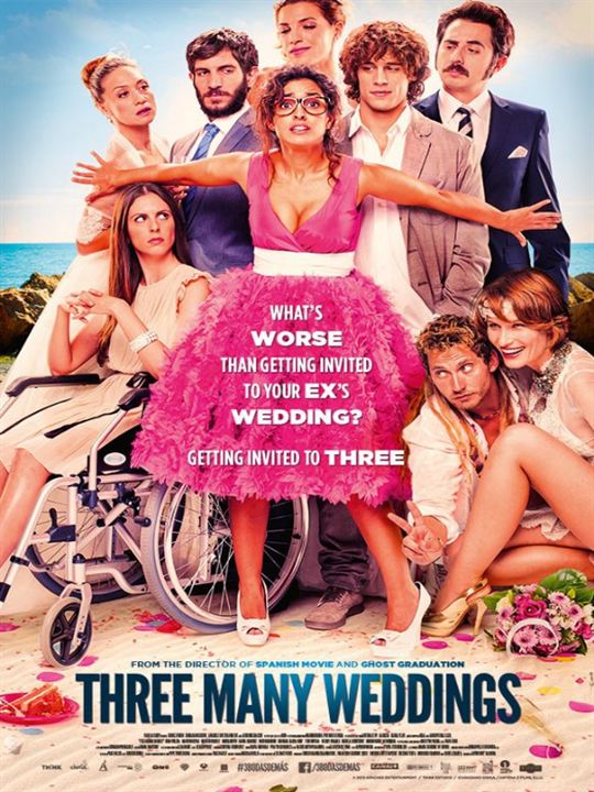 Drei Hochzeiten zu viel : Kinoposter
