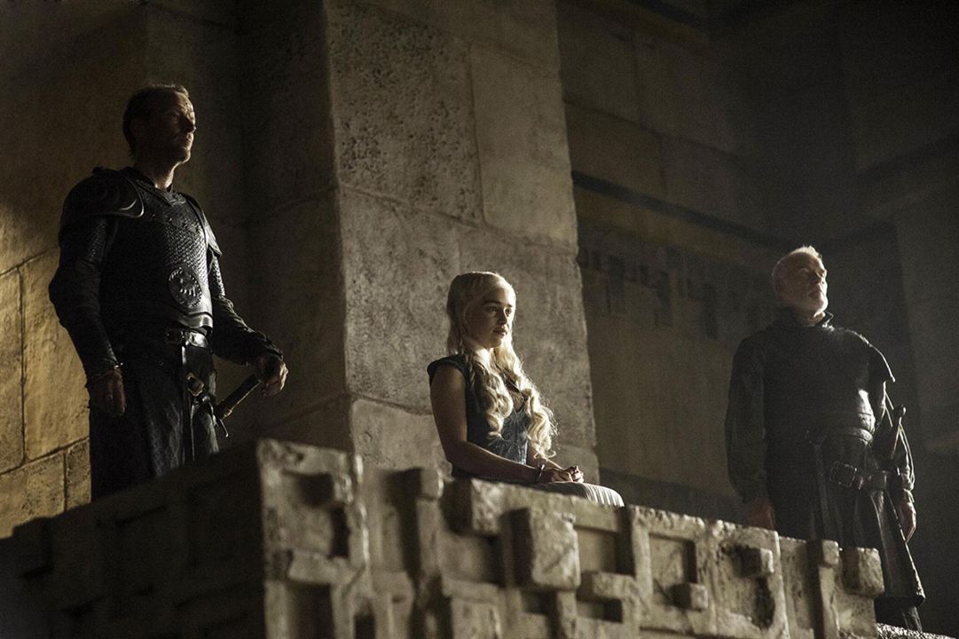 Game Of Thrones : Bild Iain Glen, Emilia Clarke, Ian McElhinney