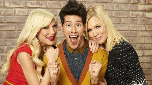 Bild Tori Spelling, Jennie Garth, Miguel Pinzon