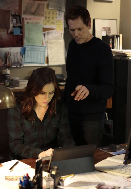 The Following : Bild Jessica Stroup, Kevin Bacon